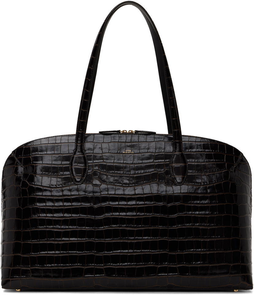 сумка-тоут TOTEME Totême Croco-Embossed Day Tote чорний | 252-WAL0082-LE0076