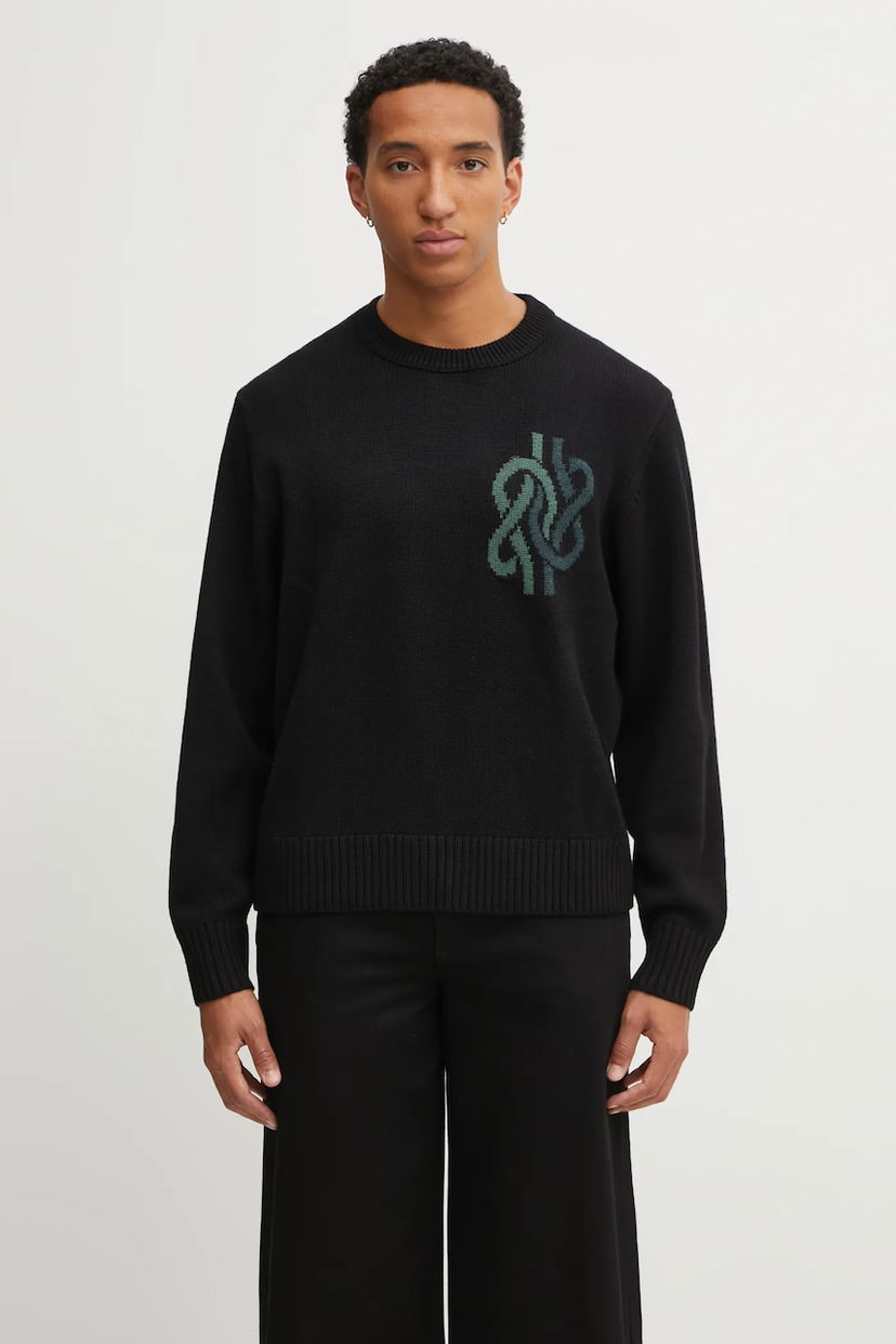 Cветр Filling Pieces Filling Pieces Knit Sweater Knot чорний | 422575500265