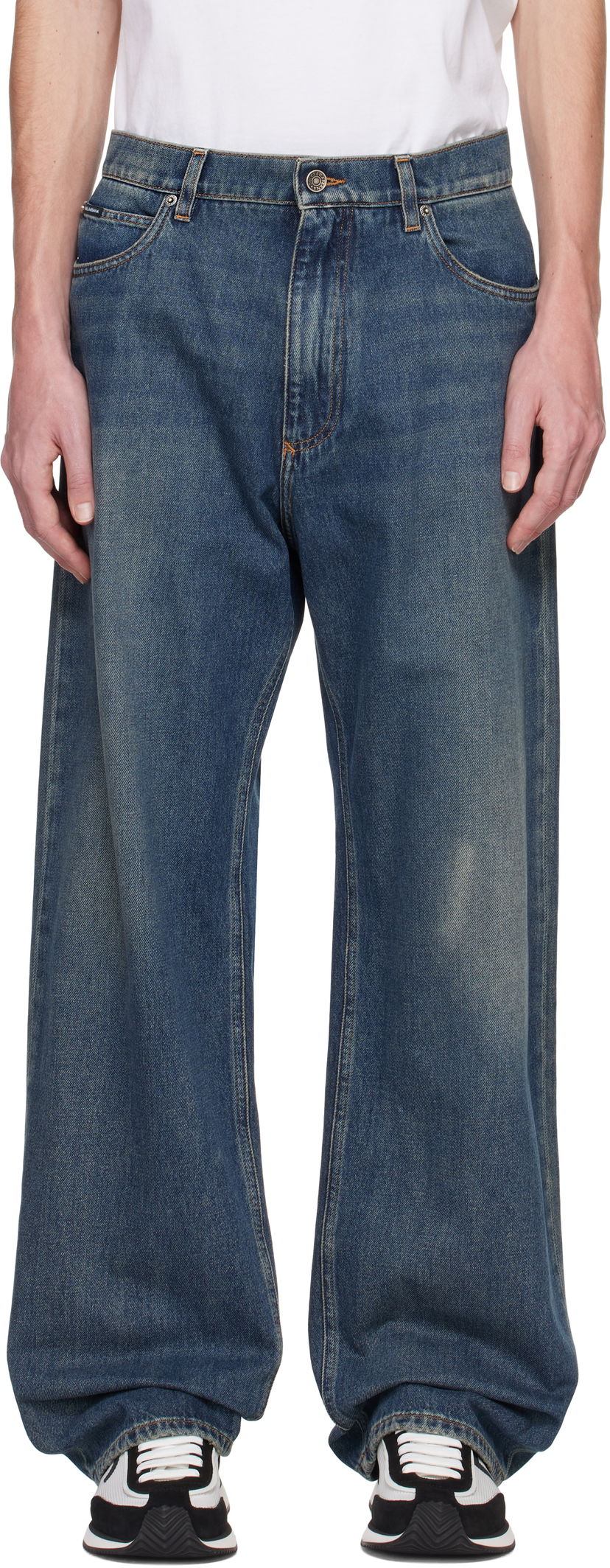 Джинси Dolce & Gabbana Dolce&Gabbana Over Jeans Синій | GWVNXDG8KY5
