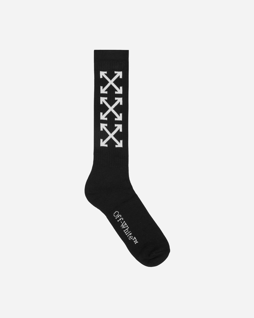 Шкарпетки Off-White Arrow Bookish Socks Black чорний | OMRA075C99KNI001 1001
