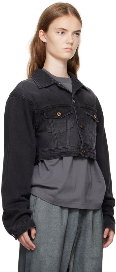 Куртка We11done We11done Cropped Denim Jacket чорний | WD-DJ2-24-337-W-BK, 1