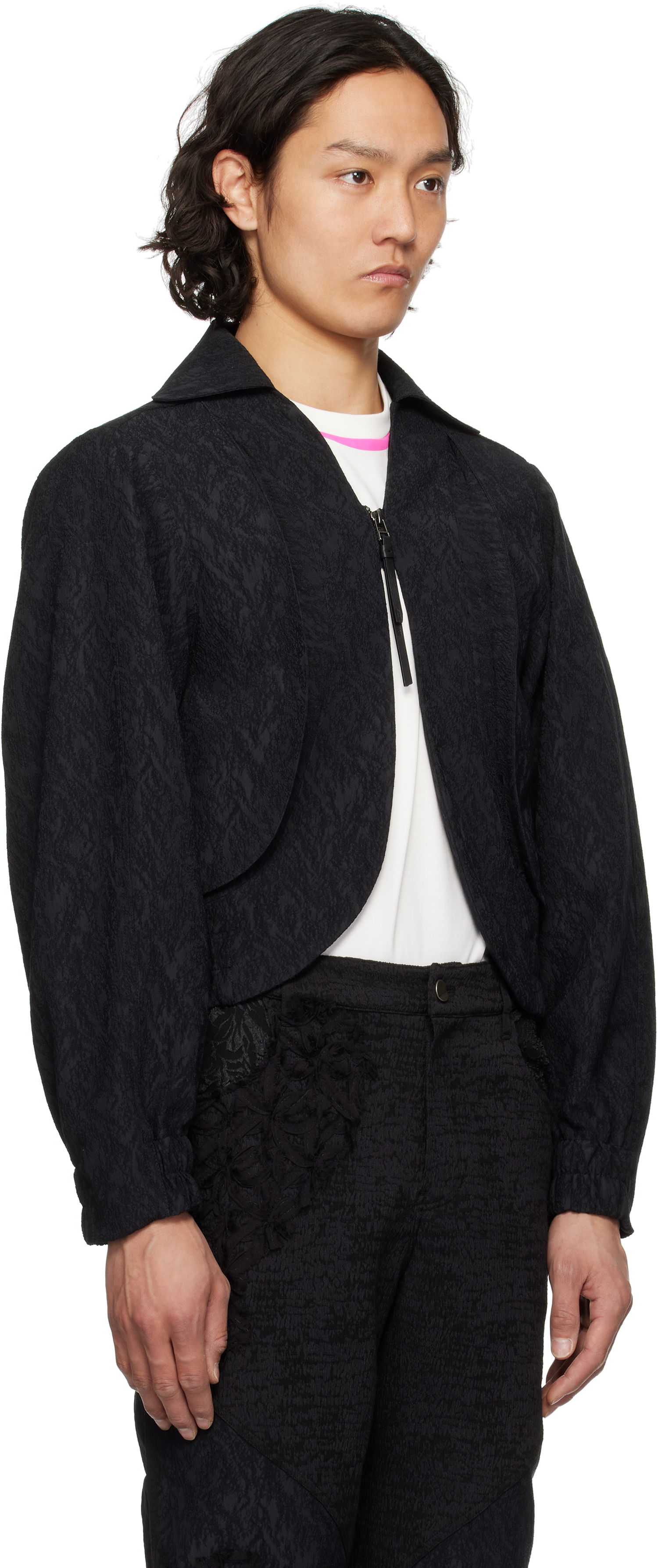 Куртка ADER ERROR ADER error Orbe Product. 19 Cropped Jacket чорний | BO01SSJK0801BK, 1