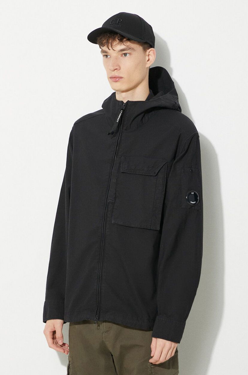 Вітровка C.P. Company Ottoman Hooded Jacket чорний | 16CMSH156A006406O