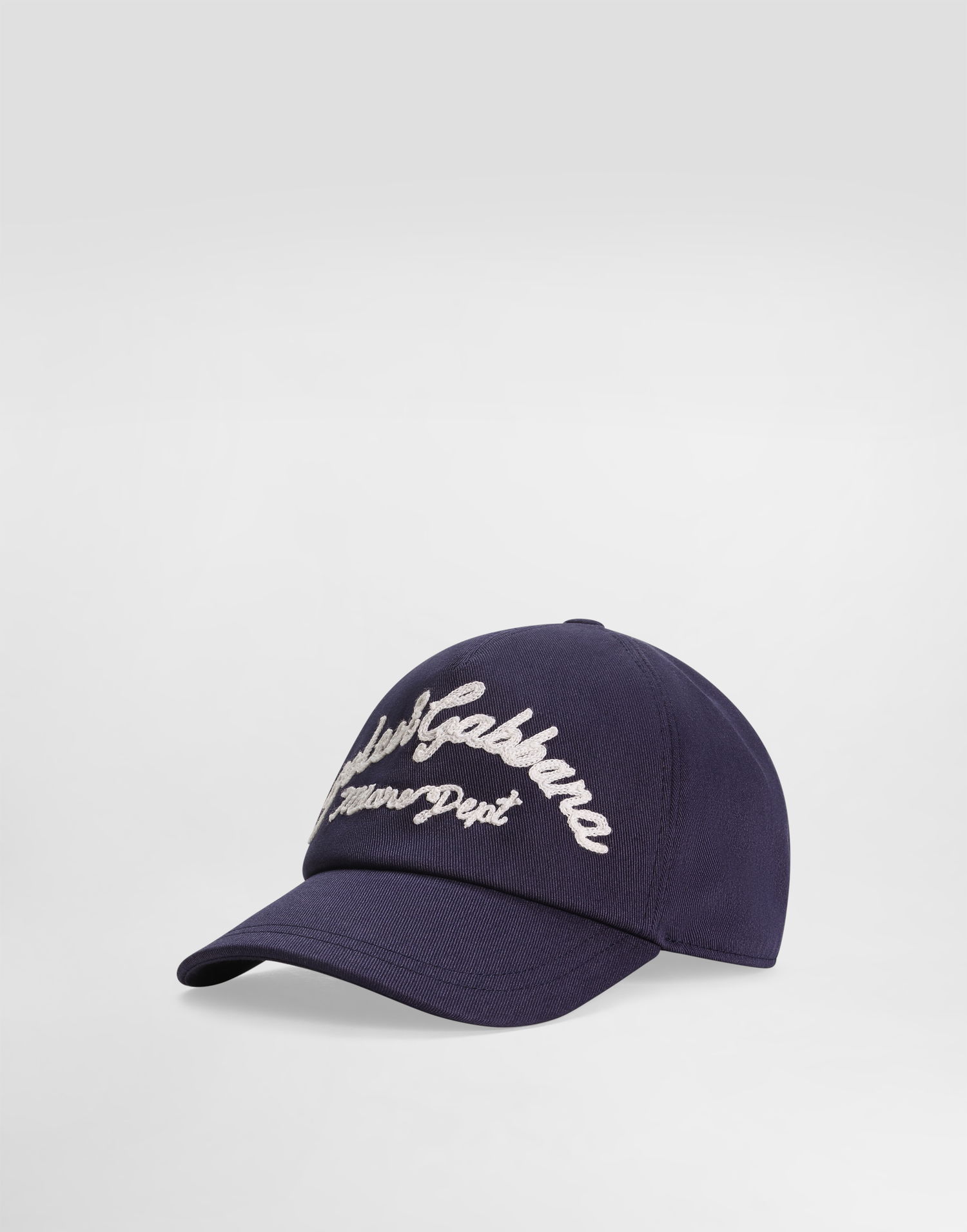 Кепка Dolce & Gabbana Dolce & Gabbana Gabardine Baseball Cap with Logo темно-синій | LB4H80G7O2XB0309, 0