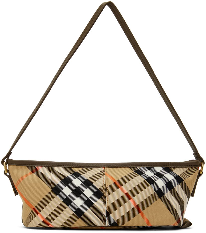 Одяг Burberry Beige Check Mini Bag бежевий | 8095296