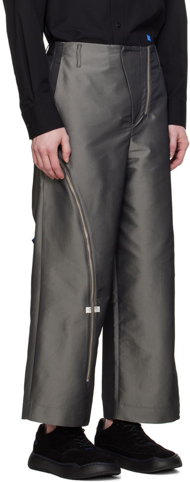 Штани ADER ERROR Trousers With Side Zipper Сірий | BN01SSBT0110CC, 1