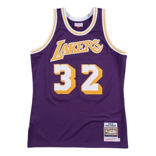 Джерсі Mitchell & Ness Mitchell & Ness Los Angeles Lakers 1984-85 Jersey Фіолетовий | AJY4GS18089-LALPURP84EJH