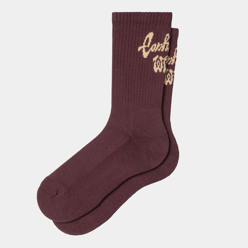 Шкарпетки Carhartt WIP Carhartt WIP Chedda Crew Socks Бордовий | I035513_1