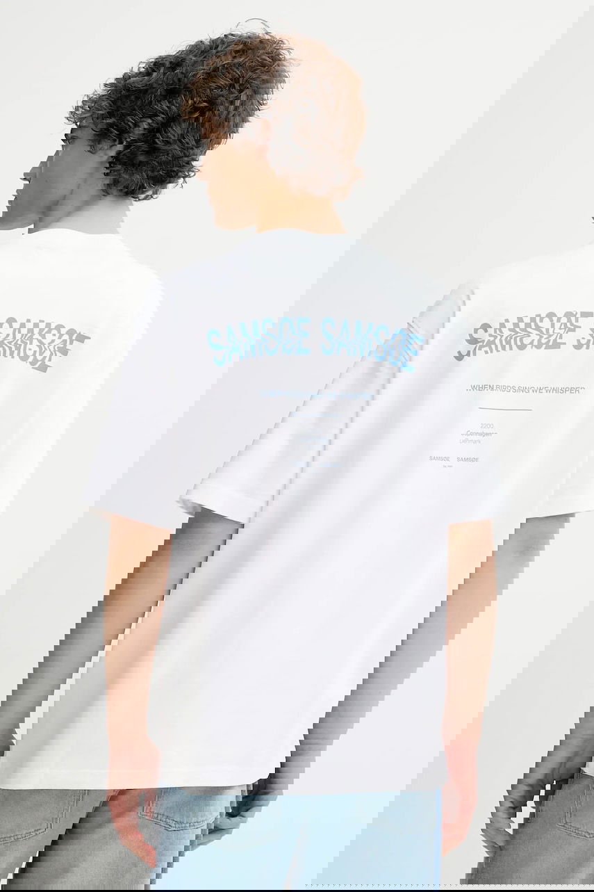 Футболка Samsoe Samsoe Samsoe Samsoe SASWIRL Print T-Shirt білий | U25200006, 0