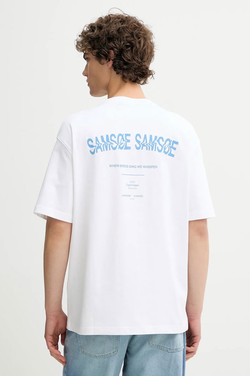 Футболка Samsoe Samsoe Samsoe Samsoe SASWIRL Print T-Shirt білий | U25200006