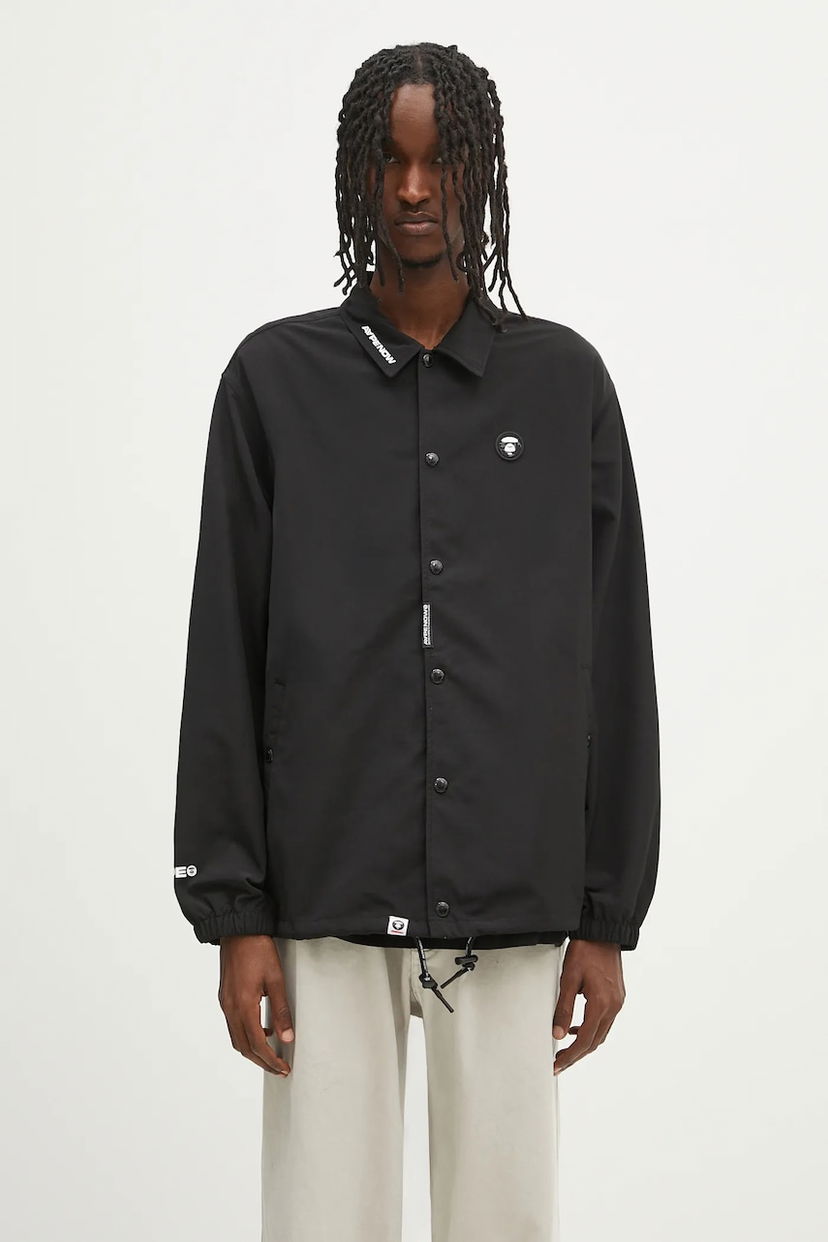 Куртка AAPE by A Bathing Ape AAPE Now Light Weight Jacket чорний | AAPLJM7701XXO
