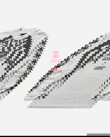 Футболка Vans Act of Disagreement Hazard Checkered Barbed Wire SIXIR Chaos Times Longsleeve T-Shirt білий | VN000RPWWHT1, 0