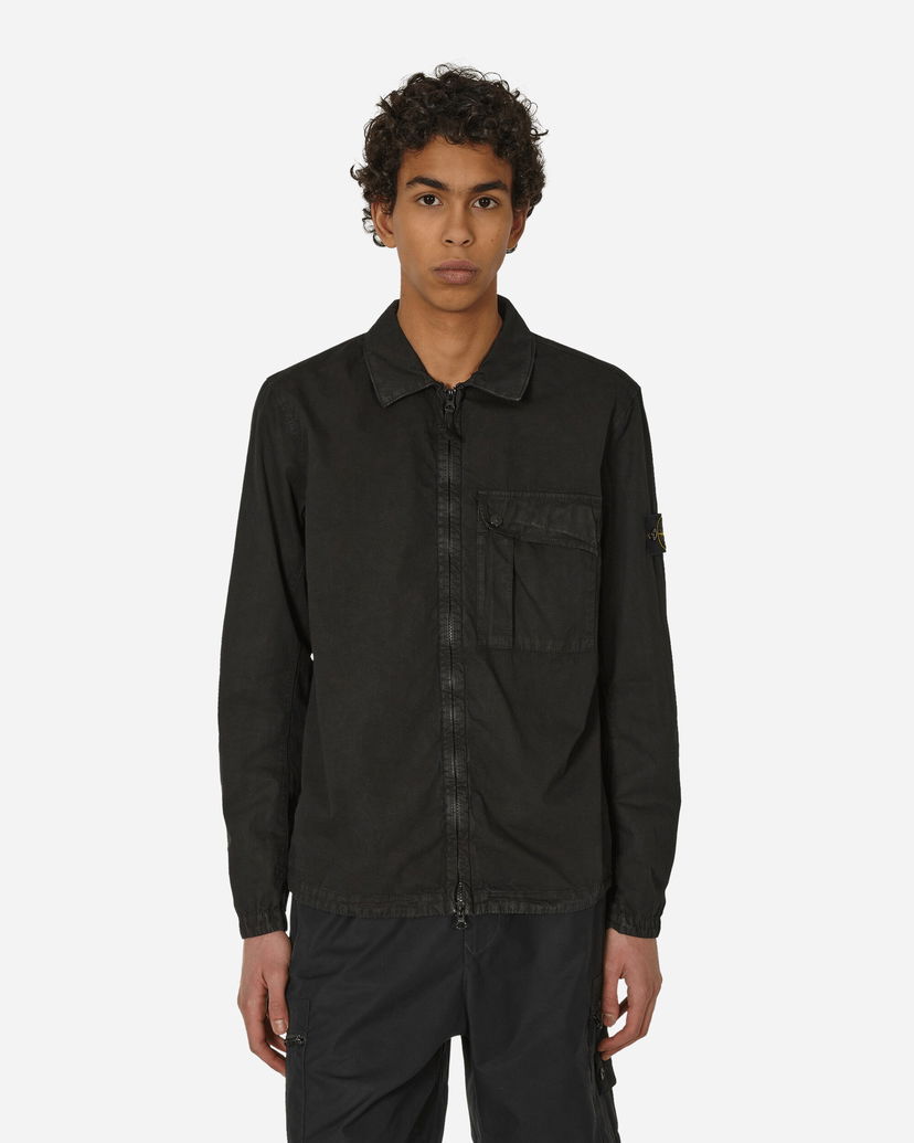 Сорочка Stone Island Garment Dyed Overshirt чорний | 8015119WN V0129