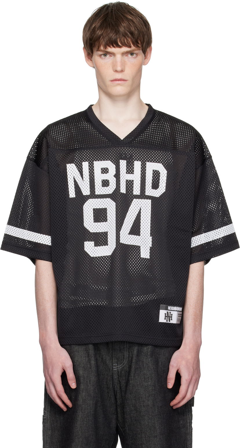 Джерсі Neighborhood Neighborhood V-neck Jersey чорний | 251UNNH-CSM01