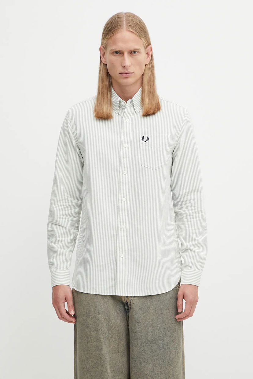 Сорочка Fred Perry Fred Perry Regular Fit Button-Down Shirt Зелений | M1736