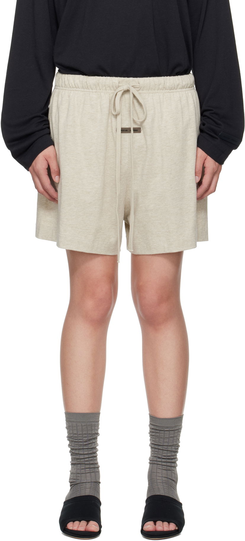 Шорти Fear of God Fear of God ESSENTIALS Soccer Shorts бежевий | 160SP255652FW