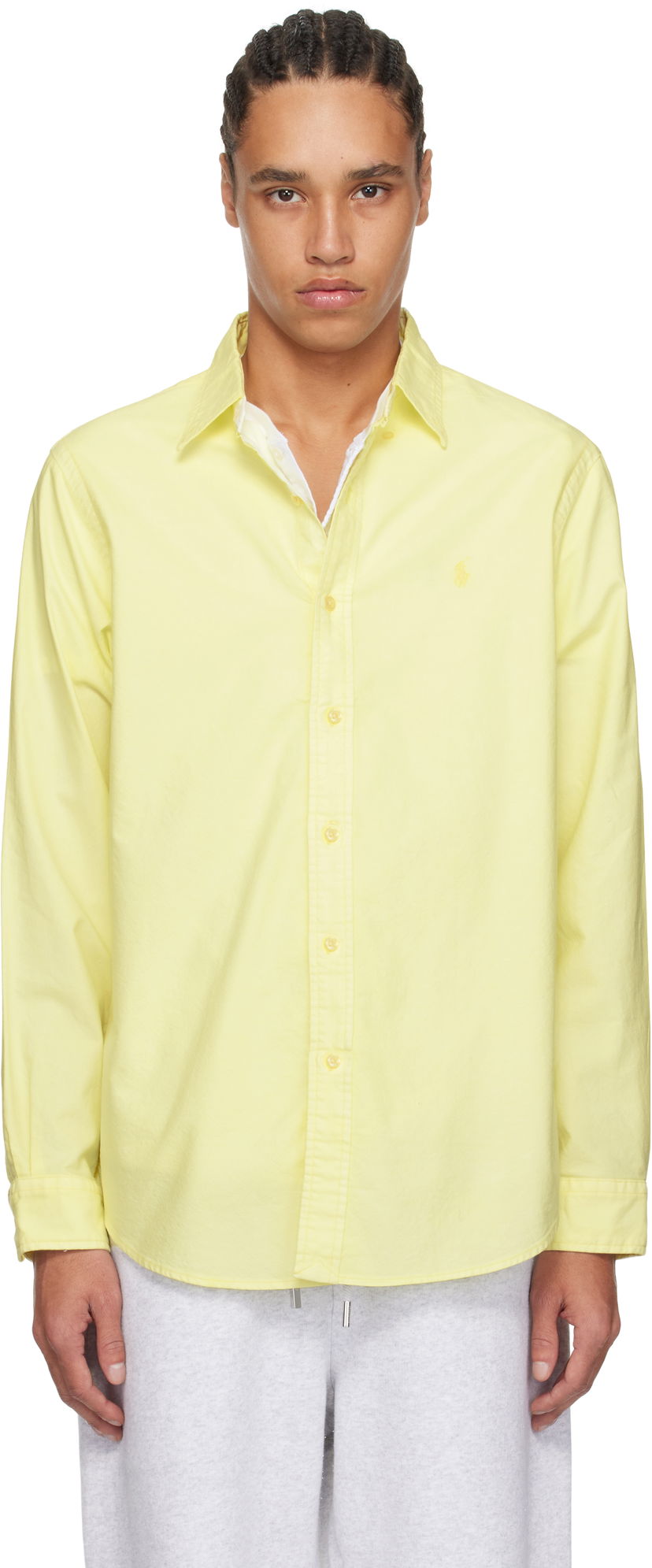 Сорочка Polo by Ralph Lauren Polo Ralph Lauren Classic Fit Mineral Dyed Oxford Shirt Жовтий | 710965794006