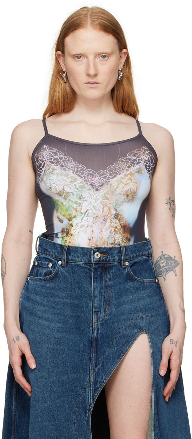 Безрукавка Y/PROJECT Black Trompe L'œil Tank Top чорний | 104TO008
