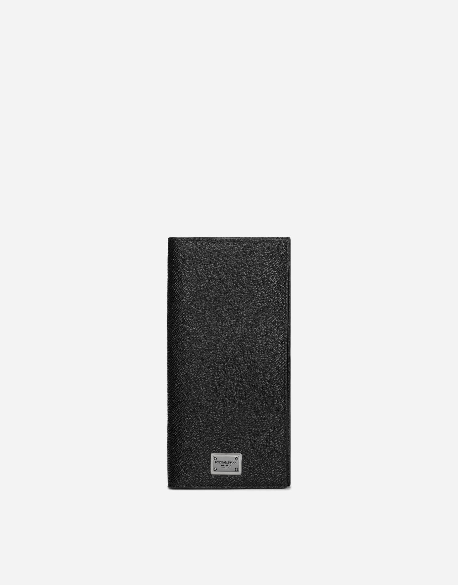 Гаманець Dolce & Gabbana Calfskin Vertical Wallet With Logo Tag чорний | BP2573AG21980999, 0