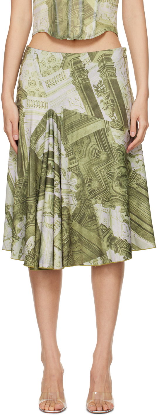Спідниця Miaou Miaou Mila Midi Skirt Зелений | 4050VISEMB