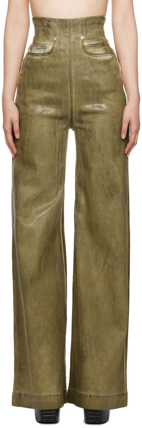 Джинси Rick Owens Cooper Dirt Jeans Зелений | DS02D2303 HSCF