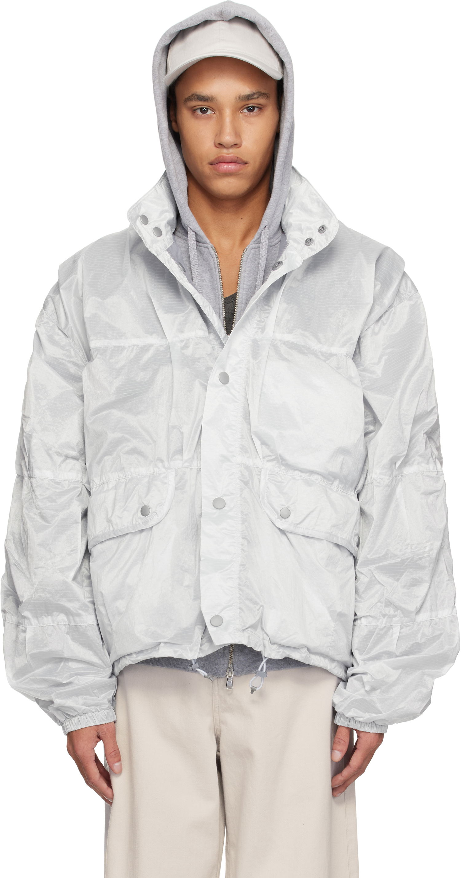 Вітровка OUR LEGACY Our Legacy Exhale Puffa Jacket білий | M2251EVC, 0