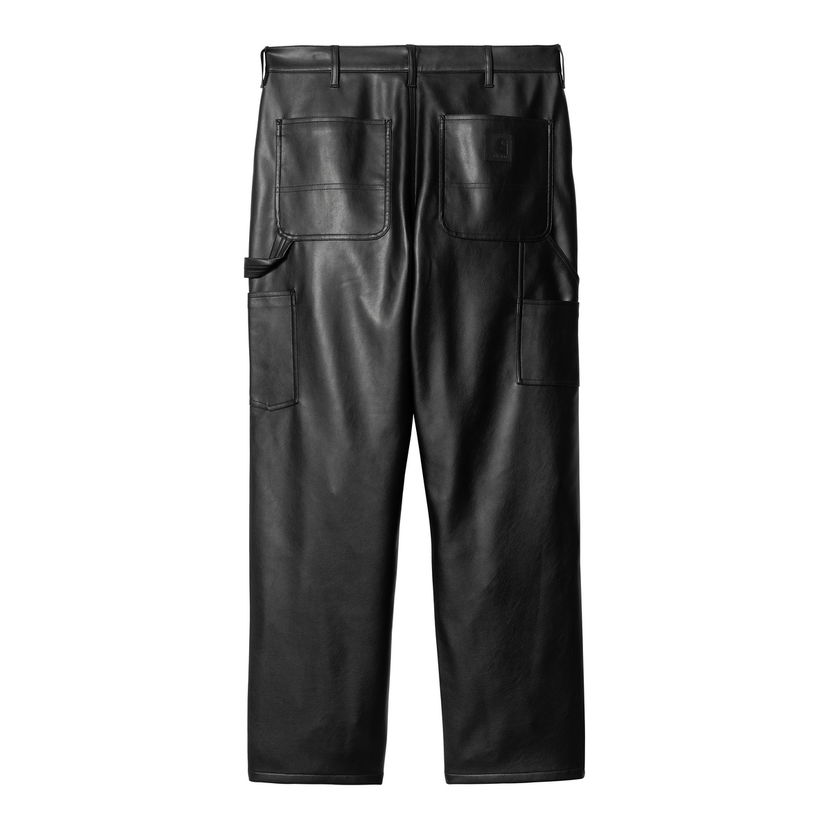 Штани карго Carhartt WIP Single Knee Leather Pants чорний | I034446_6