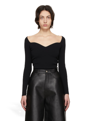 Cветр Balenciaga Sweetheart Sweater чорний | 657548 T5159