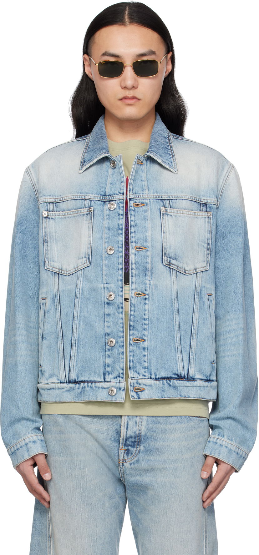 Куртка LANVIN Lanvin Regular Denim Jacket Синій | RM-JA0003-D087-P25