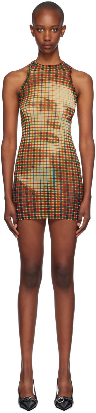 плаття Jean Paul Gaultier Jean Paul Gaultier Tartan Face Print Mini Dress Різнокольоровий | 24/31-F-RO273-T563-95105030