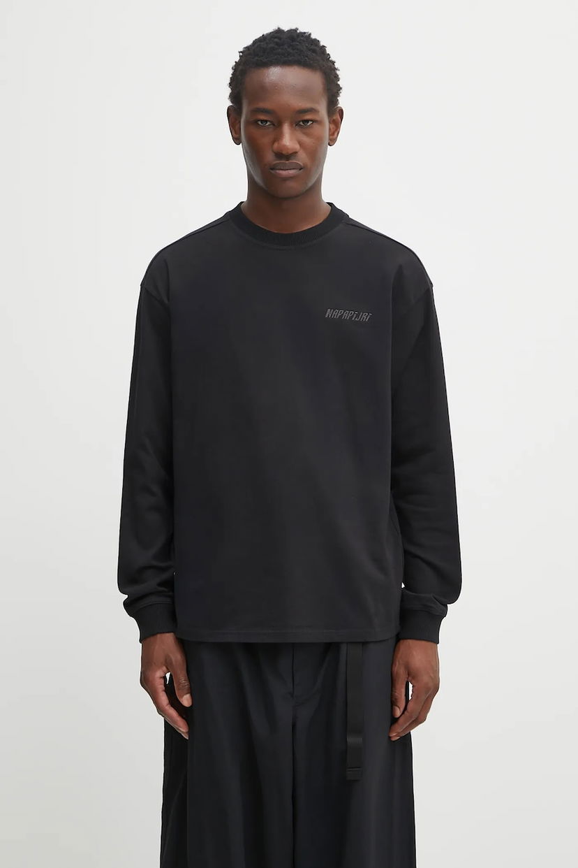 Футболка Napapijri Napapijri S-Coldirai Long Sleeve T-Shirt чорний | NP0A88YC9411