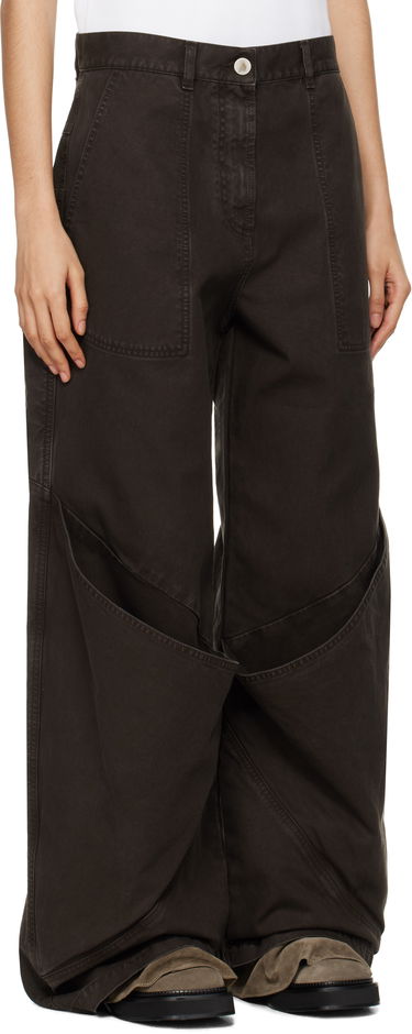 Штани карго The Attico The Attico Long Cargo Pants Коричневий | 250WCP00198 DDC093AA, 1
