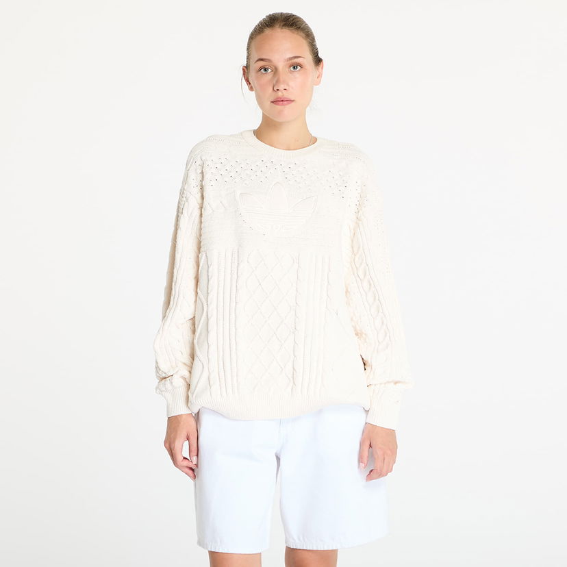 Cветр adidas Originals Knited Trf Sweater Wonder White білий | JN8318