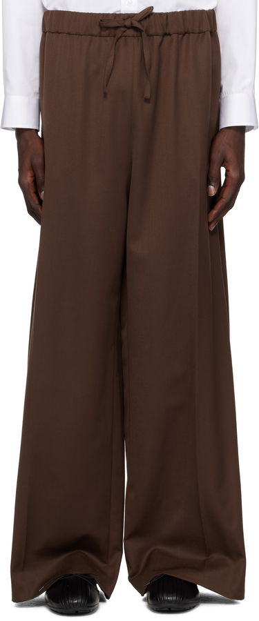 Штани Simone Rocha Simone Rocha Wide Leg Drawstring Trousers Коричневий | 4143D 1217, 0