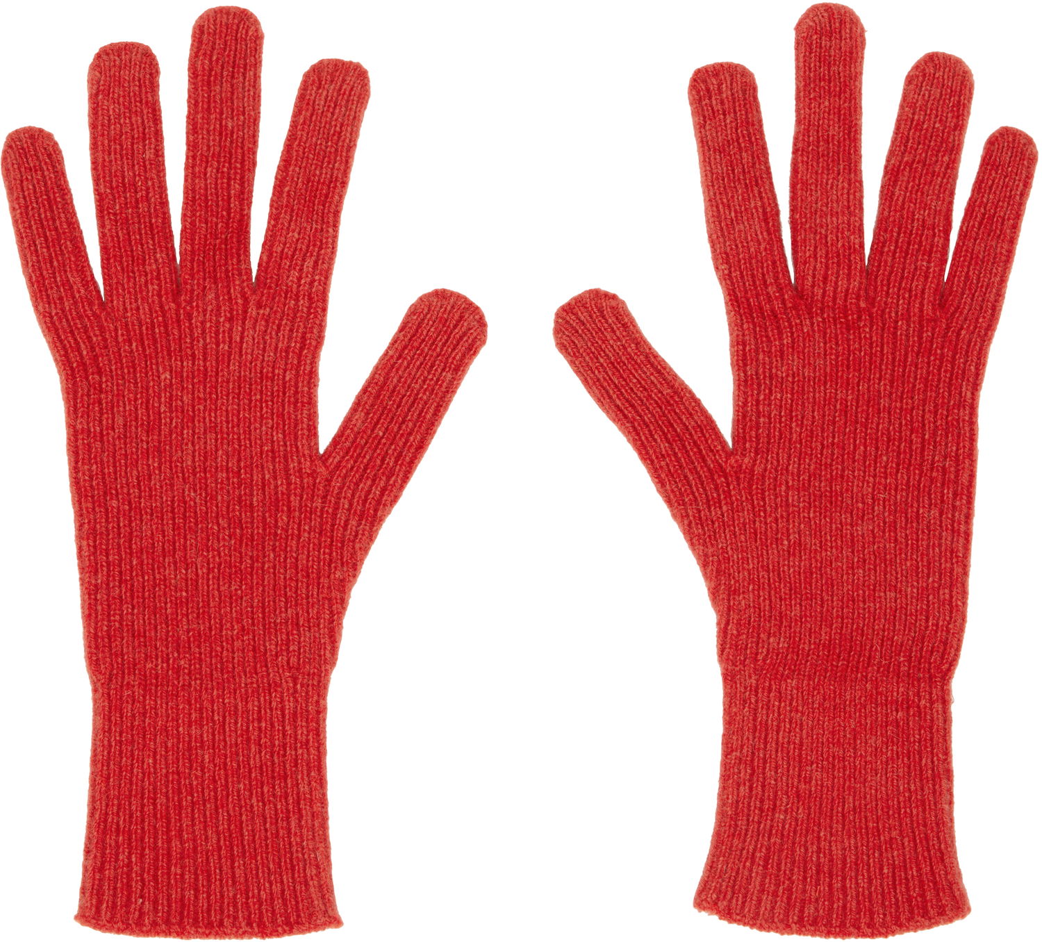 Рукавички Baserange Baserange Ribbed Knit Gloves Червоний | ACRG-RC-AU25, 0