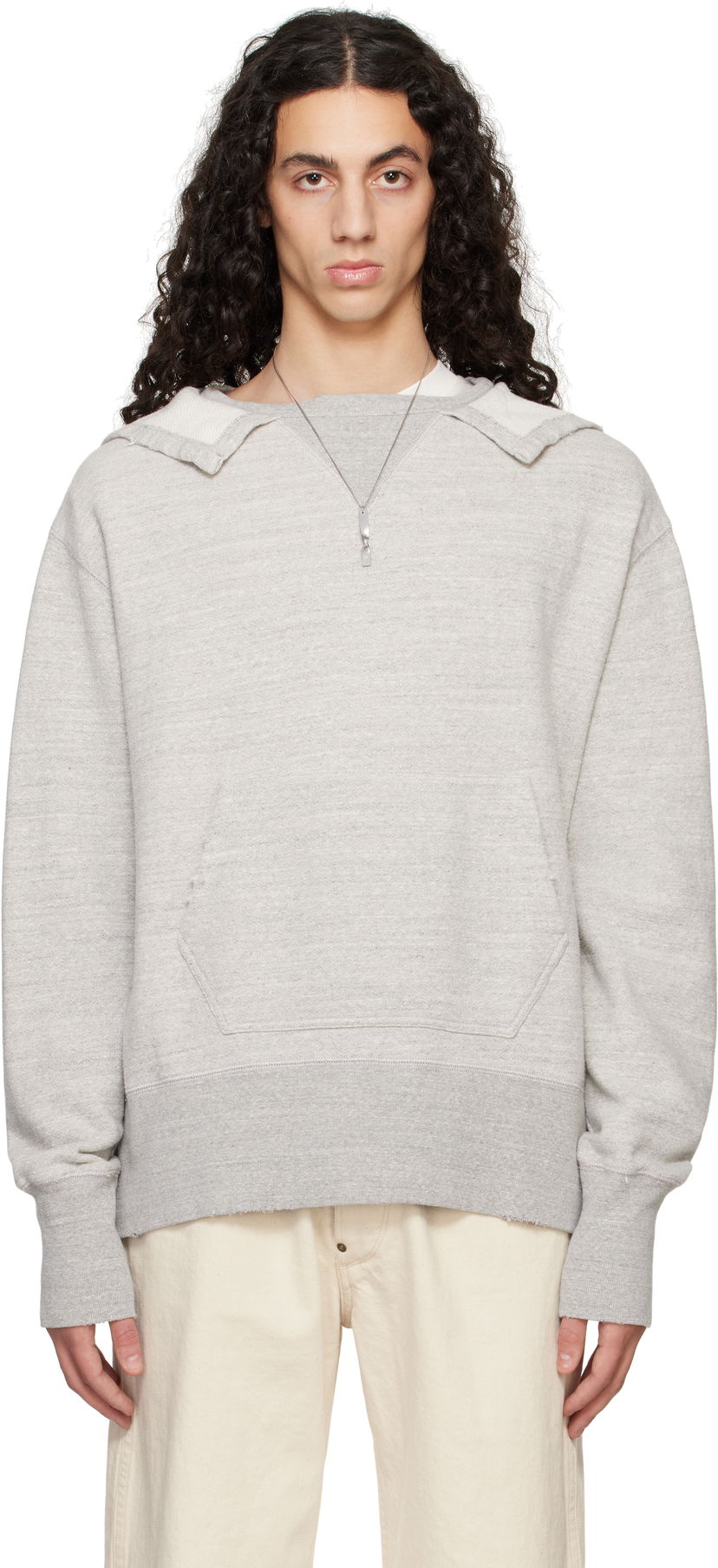 Світшоти Maison Margiela Maison Margiela Stamp Logo Hoodie Сірий | S50GU0231 M25015
