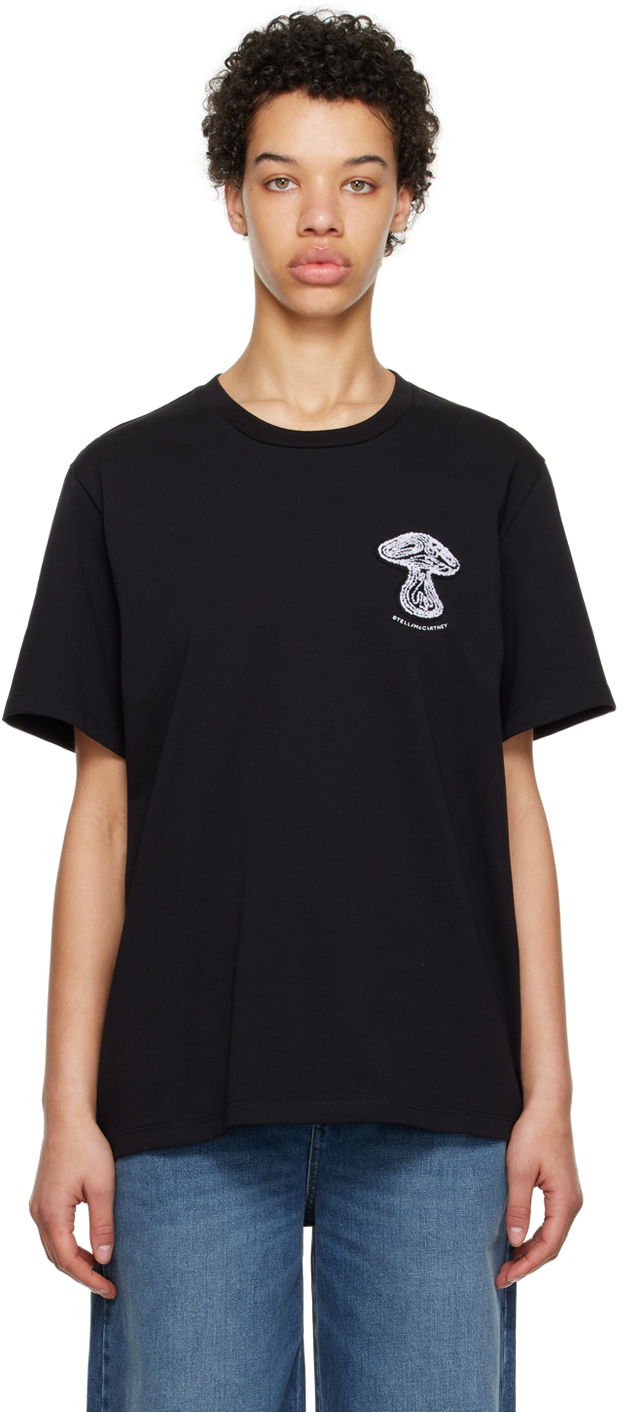 Футболка Stella McCartney Stella McCartney Patch T-Shirt чорний | 6J01583SPY00