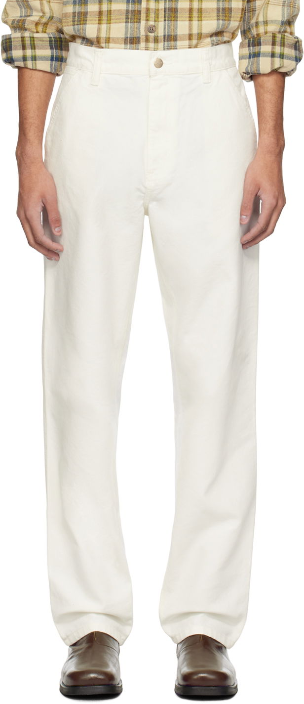 Штани Carhartt WIP Simple Canvas Trousers білий | I031220