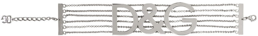 Кольє Dolce & Gabbana Silver Semi-Rigid Multi-Chain Choker Металік | WNP4L1 W1111