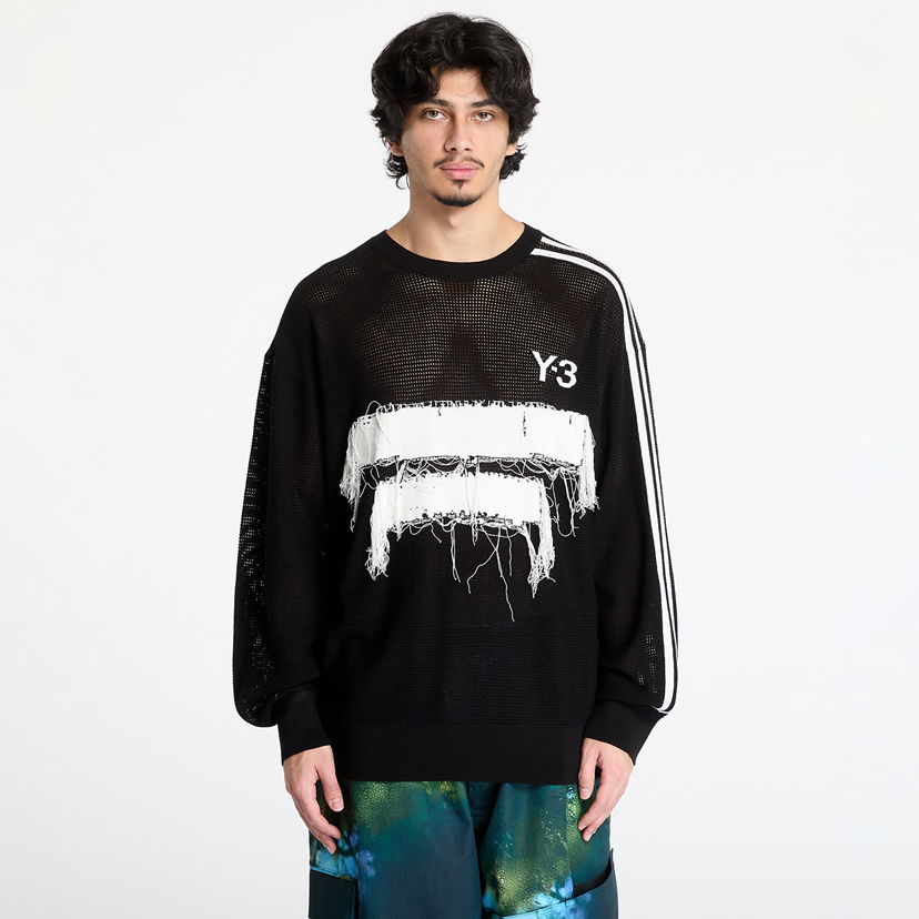 Cветр Y-3 Y-3 Graphic Knit Crew Sweatshirt чорний | JN4873