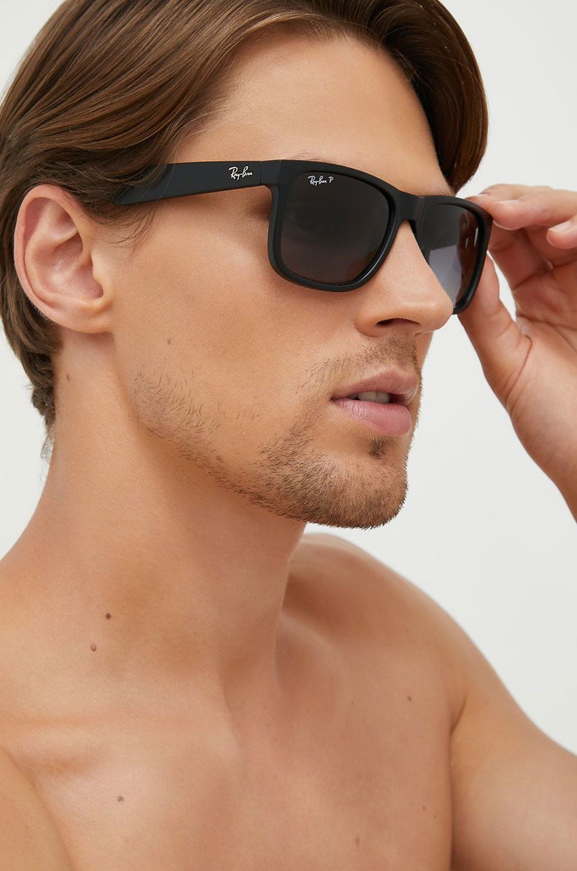 Сонцезахисні окуляри Ray-Ban JUSTIN Sunglasses чорний | RB4165.622/T3
