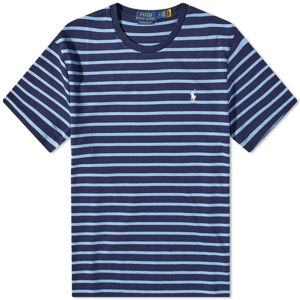 Футболка Polo by Ralph Lauren Stripe Tee темно-синій | 710890620002, 0