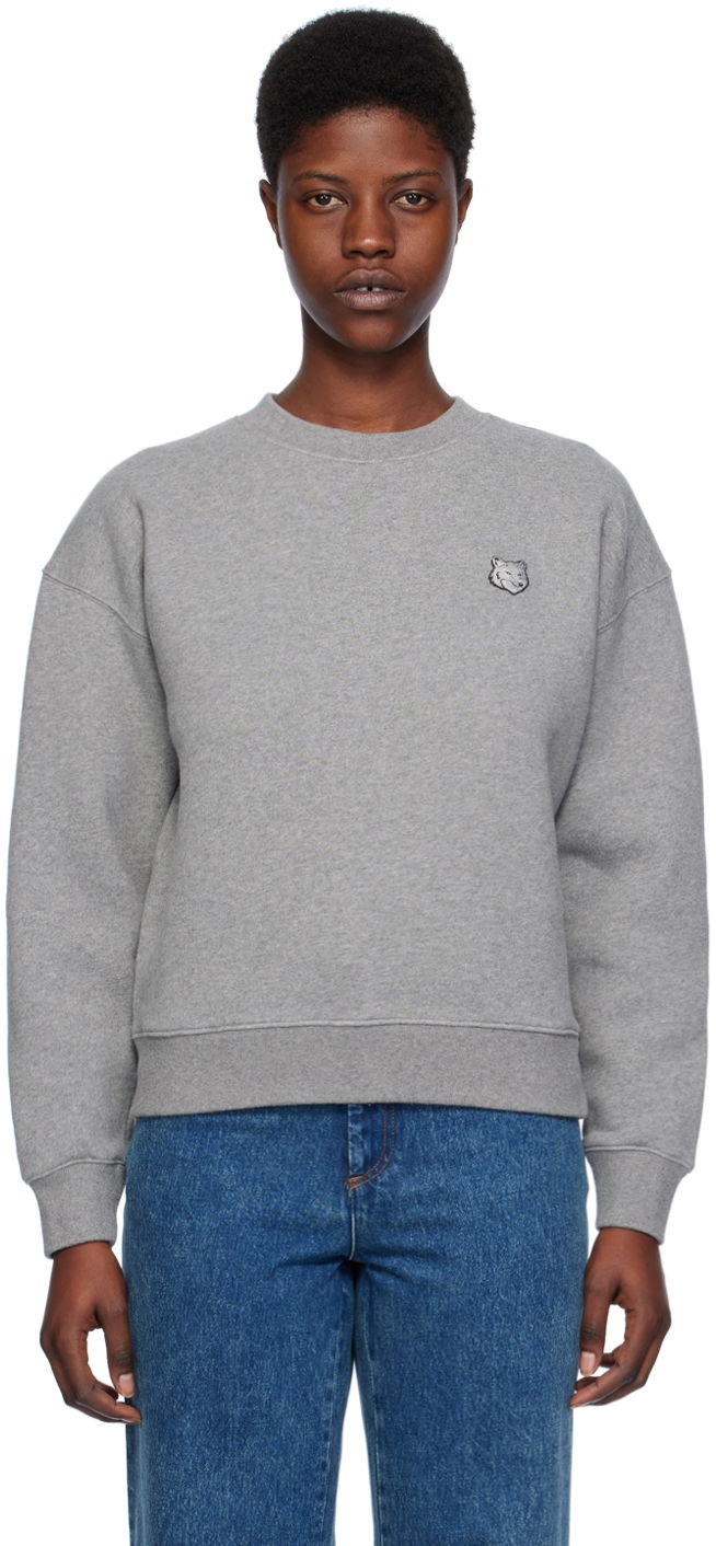 Світшоти MAISON KITSUNÉ Bold Fox Head Sweatshirt Сірий | MW00315KM0307