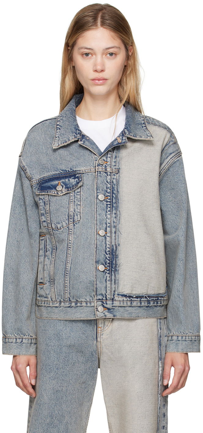Куртка Maison Margiela MM6 Blue Paneled Denim Jacket Сірий | S52AM0307 S30844