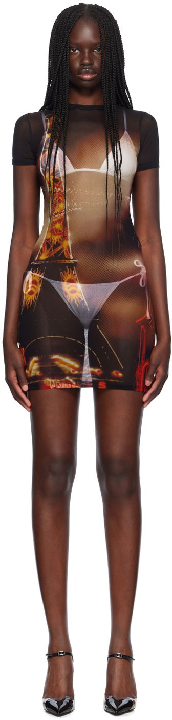 плаття Jean Paul Gaultier Jean Paul Gaultier 'The Pigalle' Mesh Minidress Різнокольоровий | 24/30-F-RO248-T552-00301550