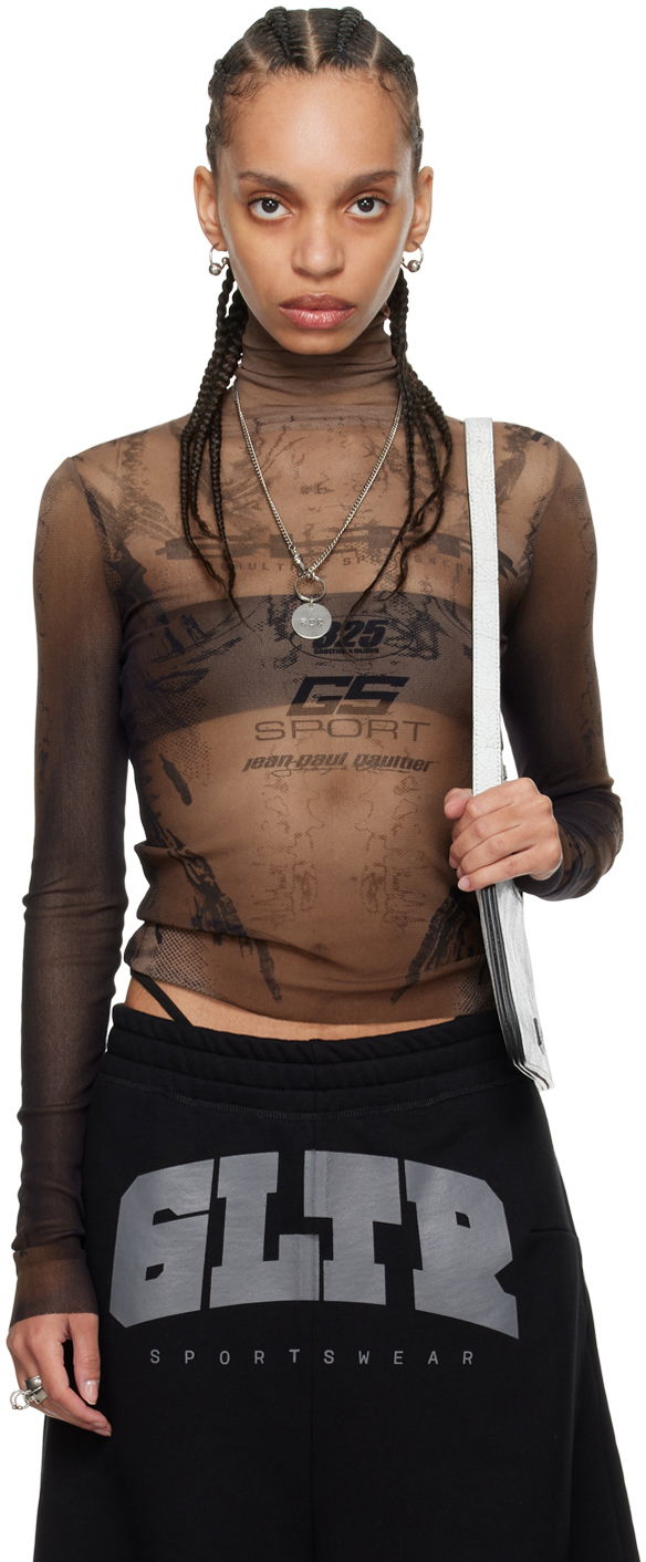 Спортивні штани Jean Paul Gaultier Jean Paul Gaultier Shayne Oliver Edition 'GS Sport' Turtleneck Top чорний | 24/27-U-TO188-T550-6700