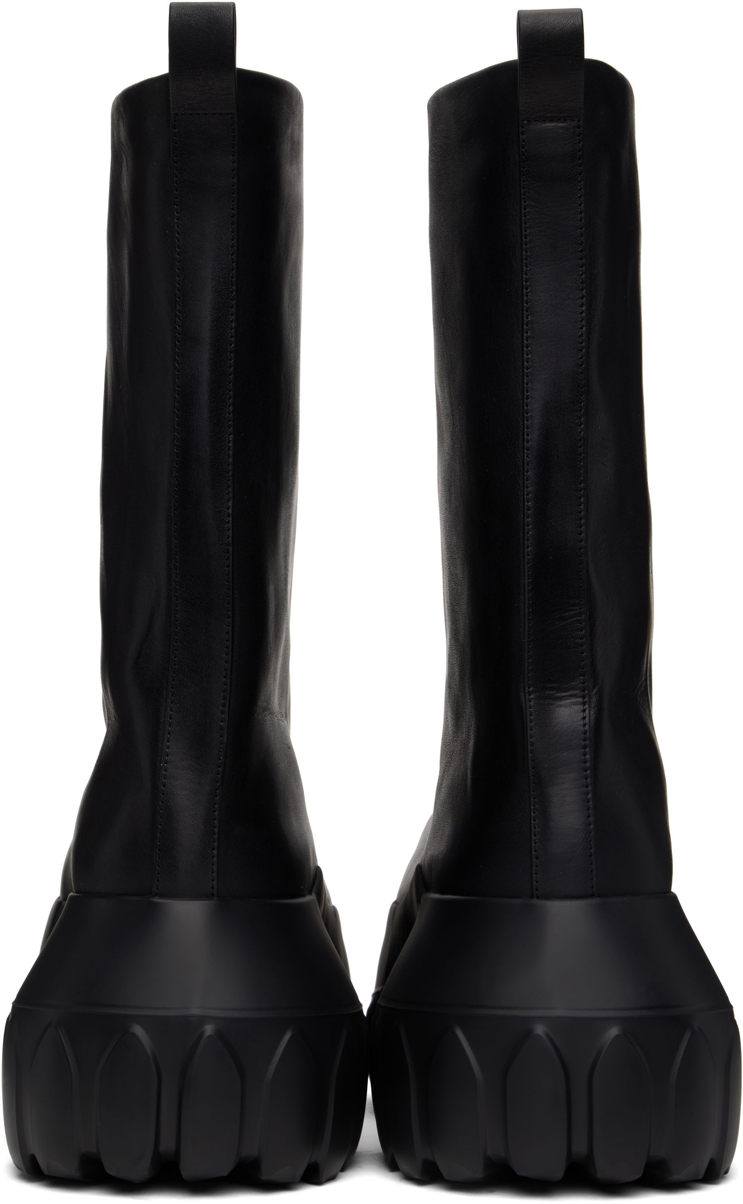 Одяг Rick Owens Rick Owens Hollywood Flared Mega Tractor Boots чорний | RU01E5864 LOO, 1