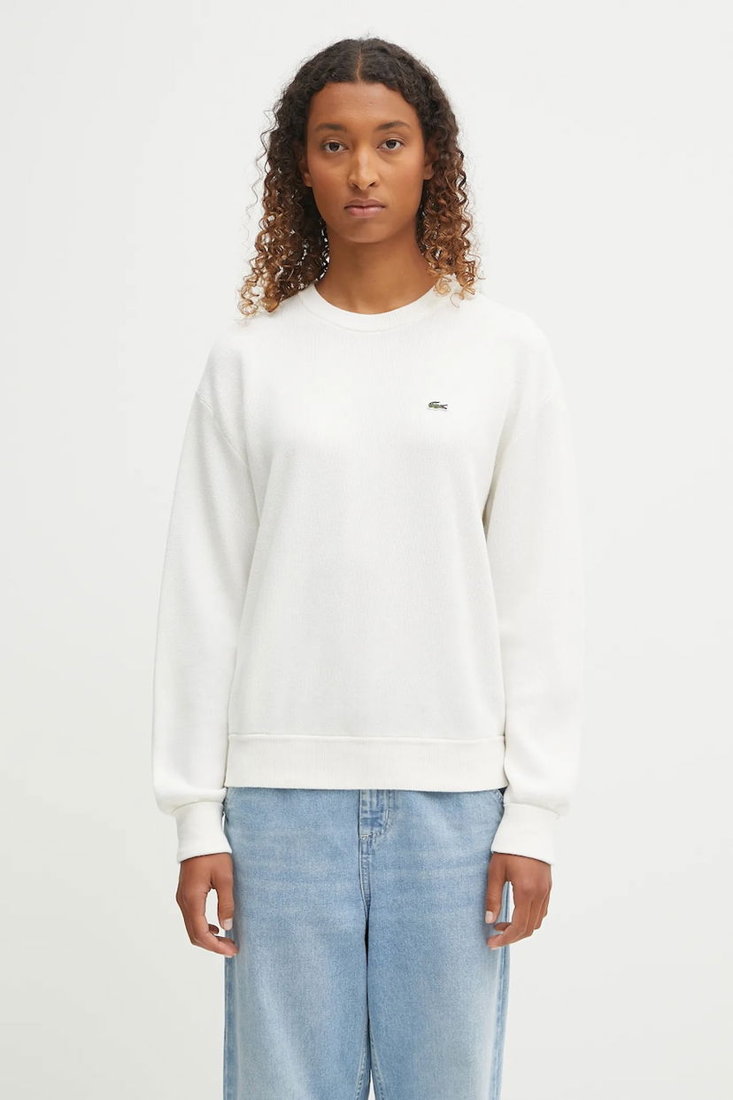 Cветр Lacoste Lacoste Crewneck Sweatshirt білий | AF4158