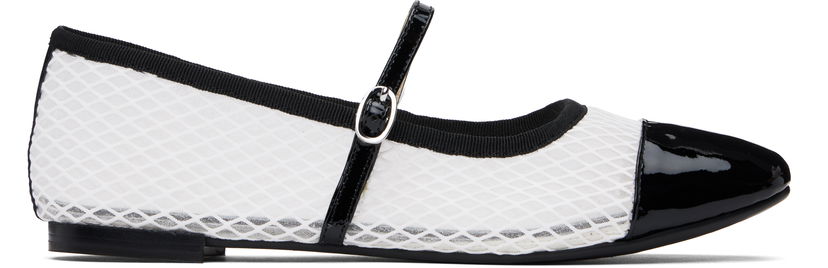 Догляд за взуттям Repetto Repetto Georgiana Mesh Mary-Jane Ballerina Flats білий | V4222VGMESH