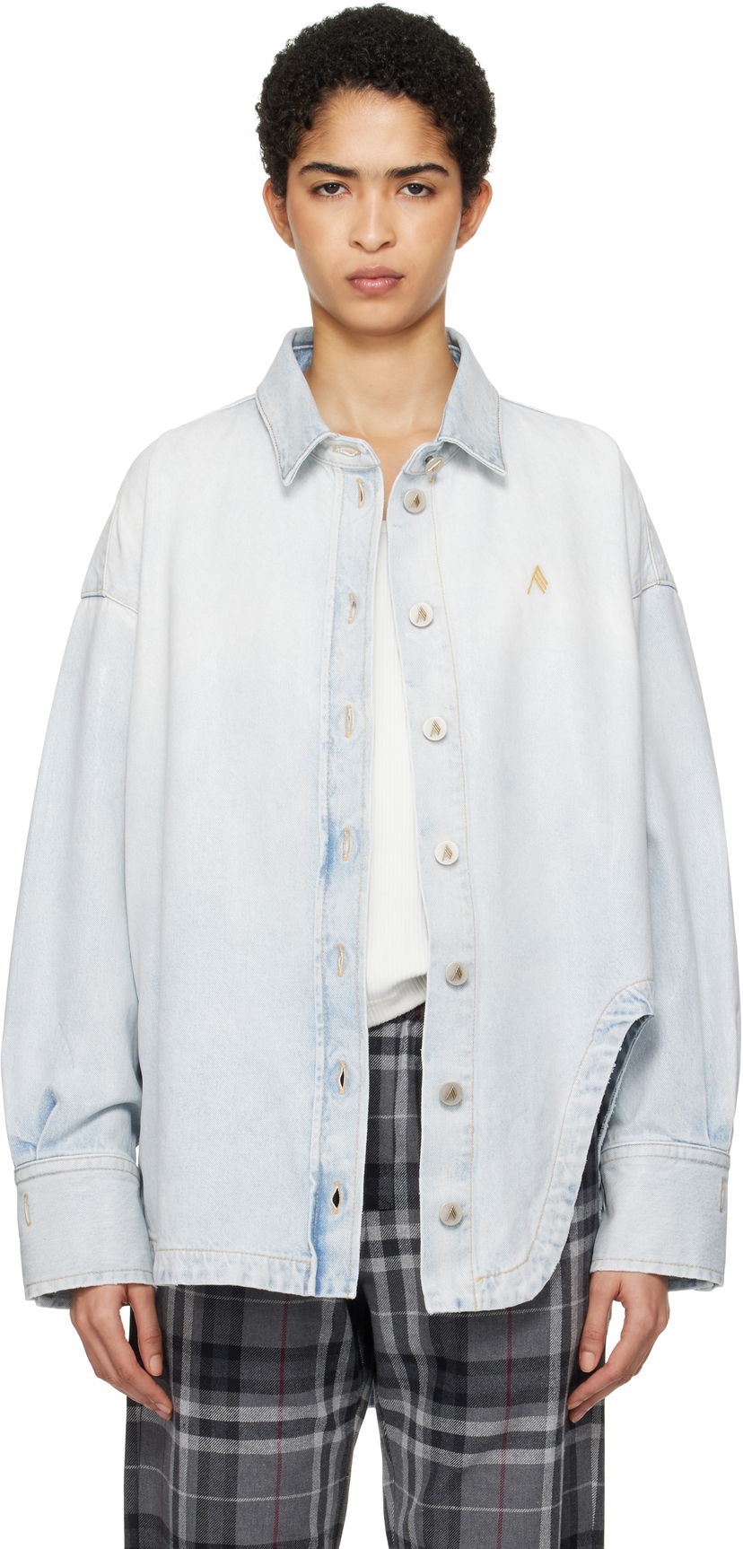 Сорочка The Attico Attico Diana Denim Shirt Синій | 250WCB00068 DDD085SS